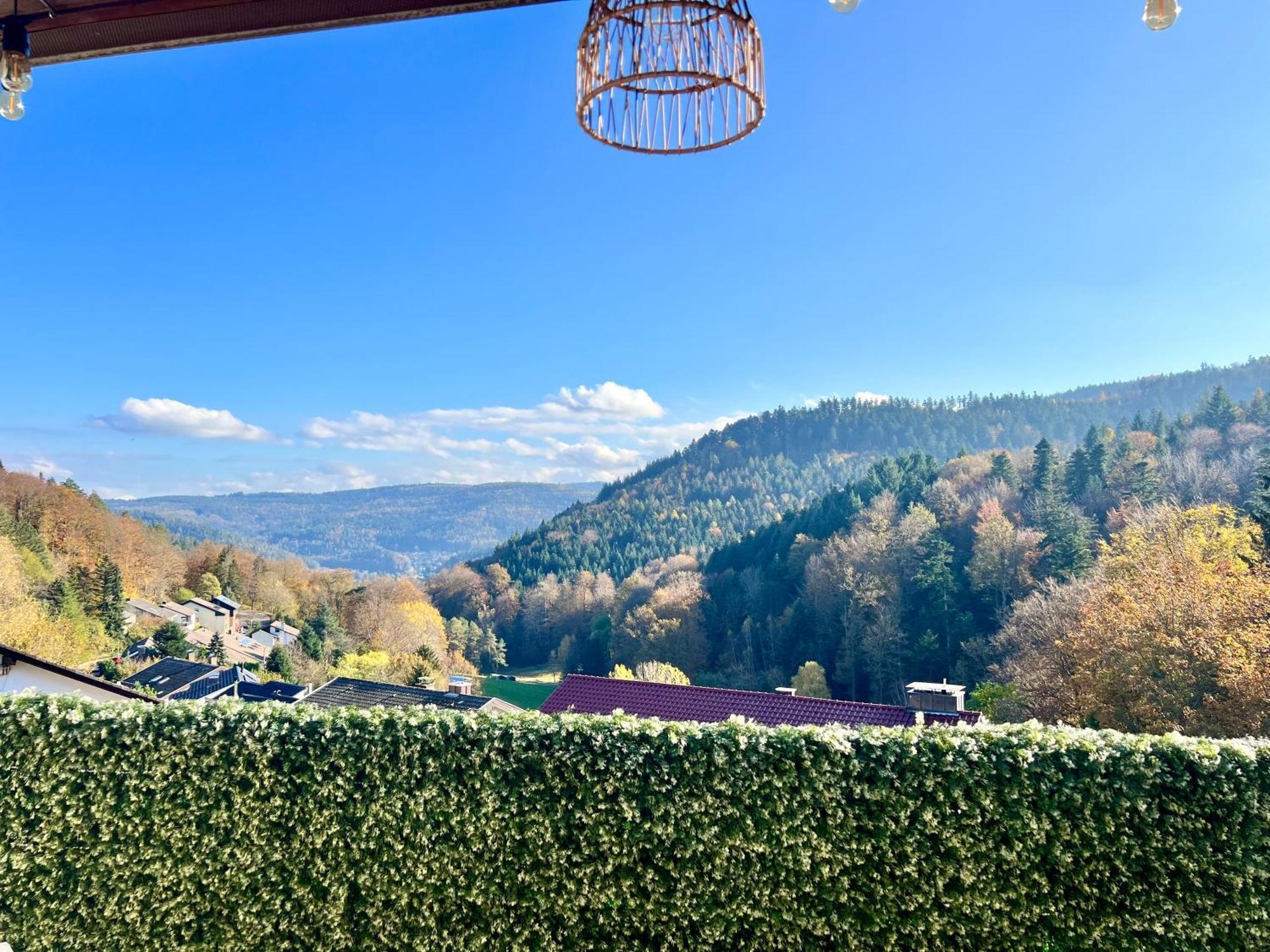 Апартаменты Wohnen Im Schwarzwald Mit Panoramablick Бад-Херренальб Экстерьер фото